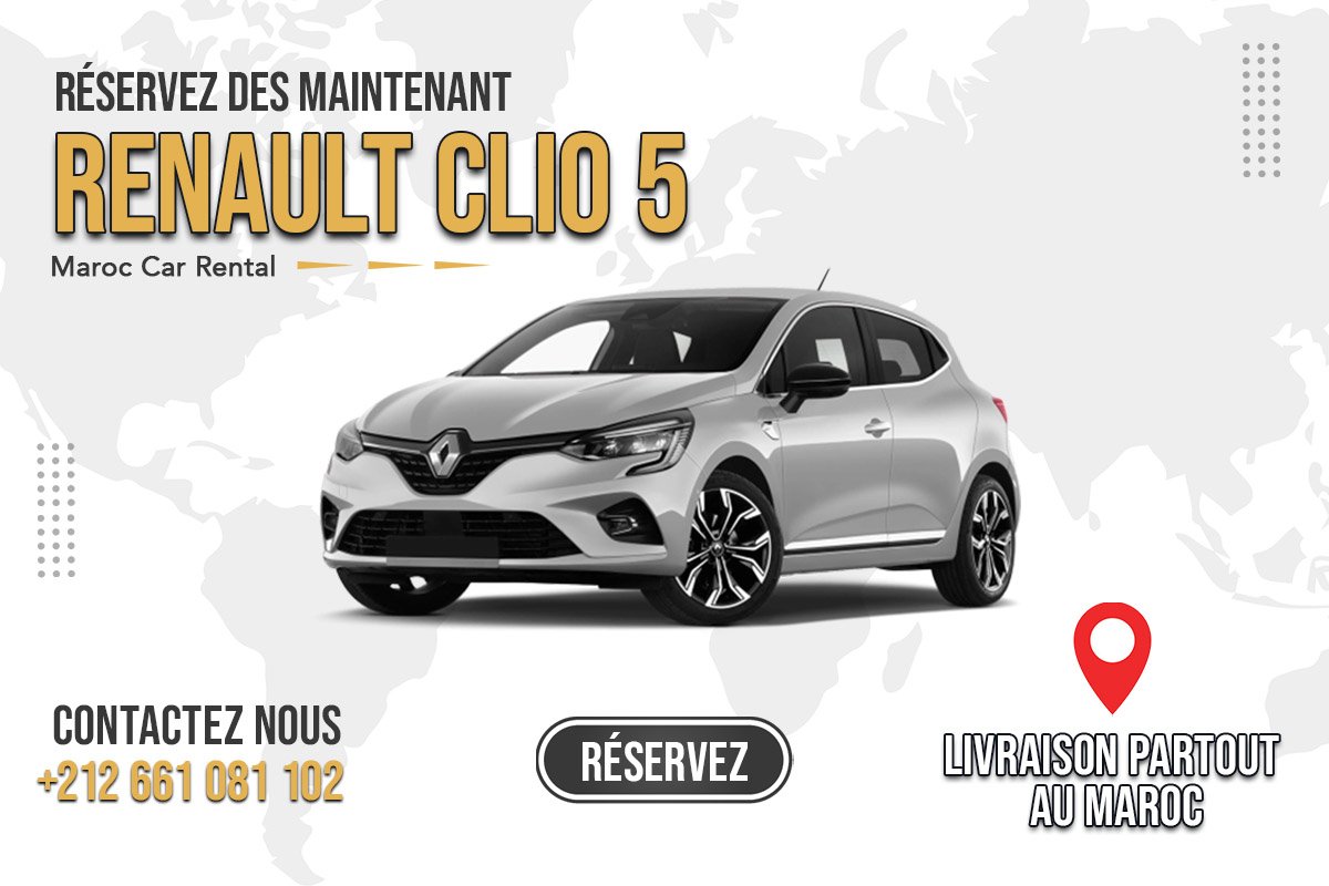 Louer Renault Clio 5 Casablanca